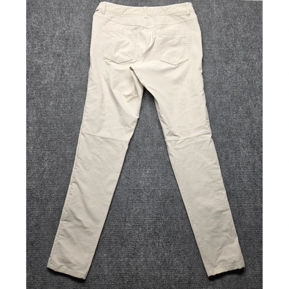 Lululemon Mens ABC Pant 5 Pocket Slim Performance Stretch Pants Khaki Size 32x33